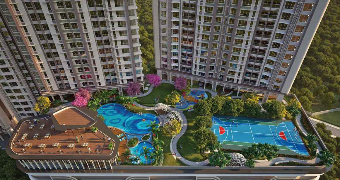 Ashar-Merac-Amenities-Podium-Top-View-Shree-Nagar-Thane-West